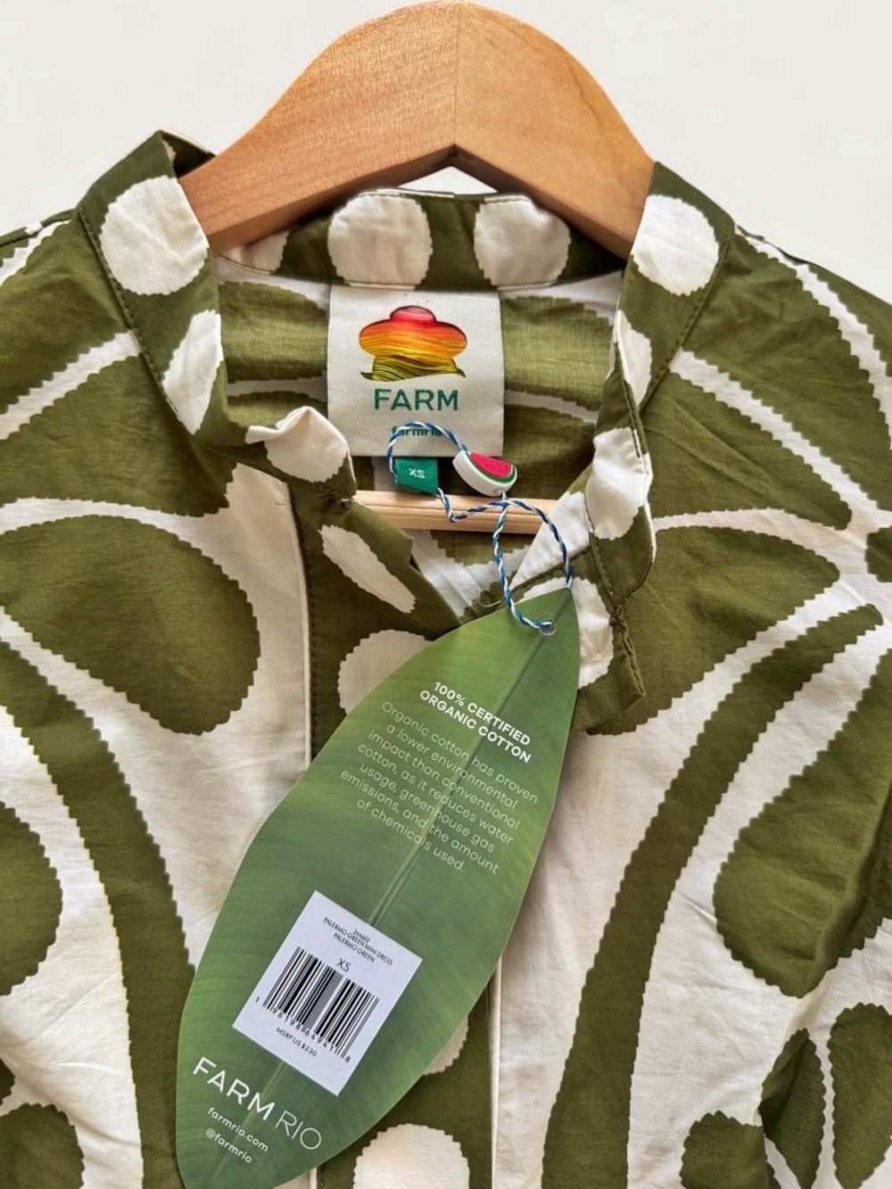 NWT FARM RIO Green Palermo Belted Mini Dress - Picture 5 of 8